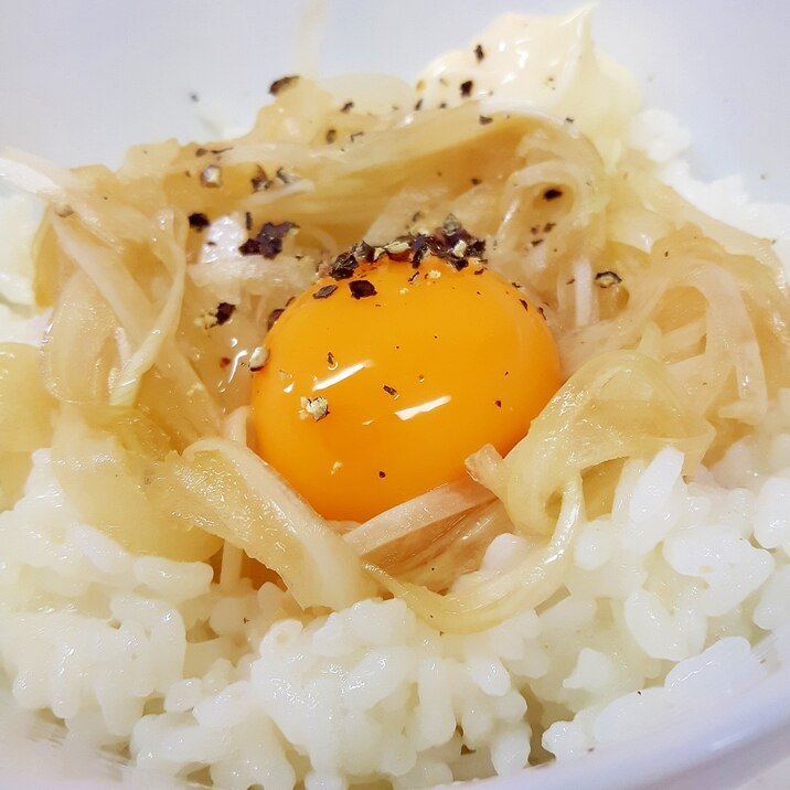 卵かけご飯アレンジ オニオンスライスマヨtkg レシピ 作り方 By Acchan66 楽天レシピ 卵かけご飯アレンジ オニオンスライスマヨtkg レシピ 作り方 By Acchan66 楽天レシピ